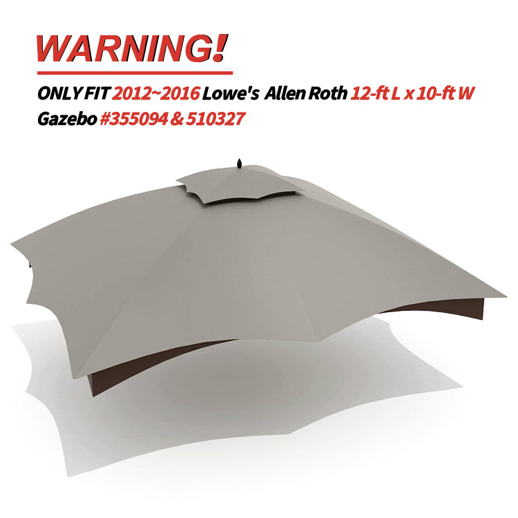 10x12 Gazebo Replacement Accessories (GF-12S004B-1/GF-12S004BTO)