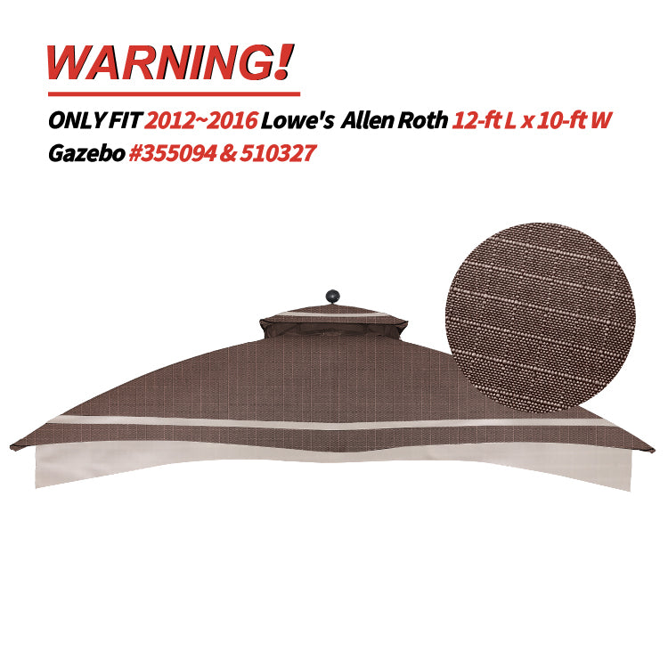 10x12 Gazebo Replacement Accessories (GF-12S004B-1/GF-12S004BTO)
