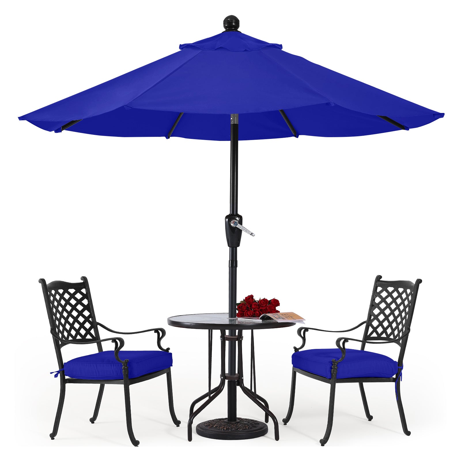 Patio Umbrella with Push Button Tilt 8 Ribs