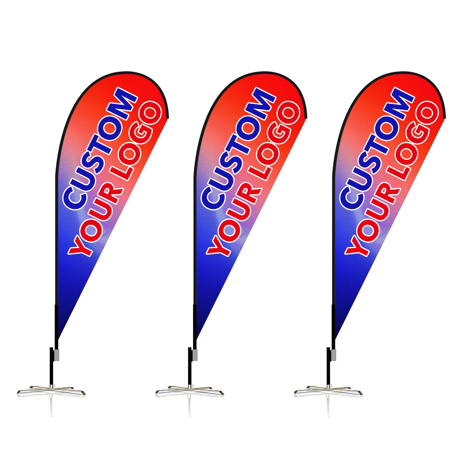 Custom Teardrop Flag 8FT/10FT/12FT (1 Flag)