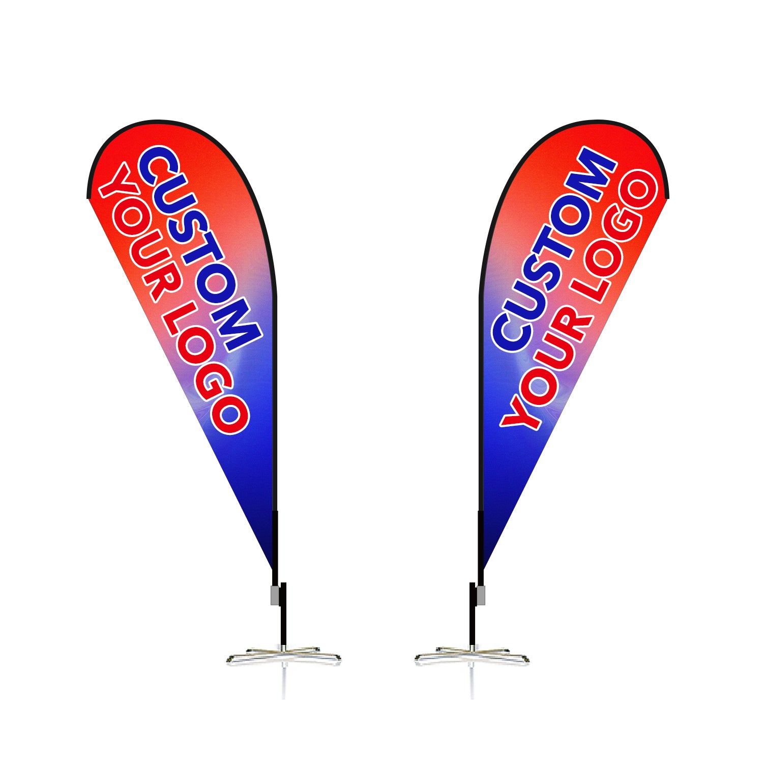 Custom Teardrop Flag 8FT/10FT/12FT (1 Flag)
