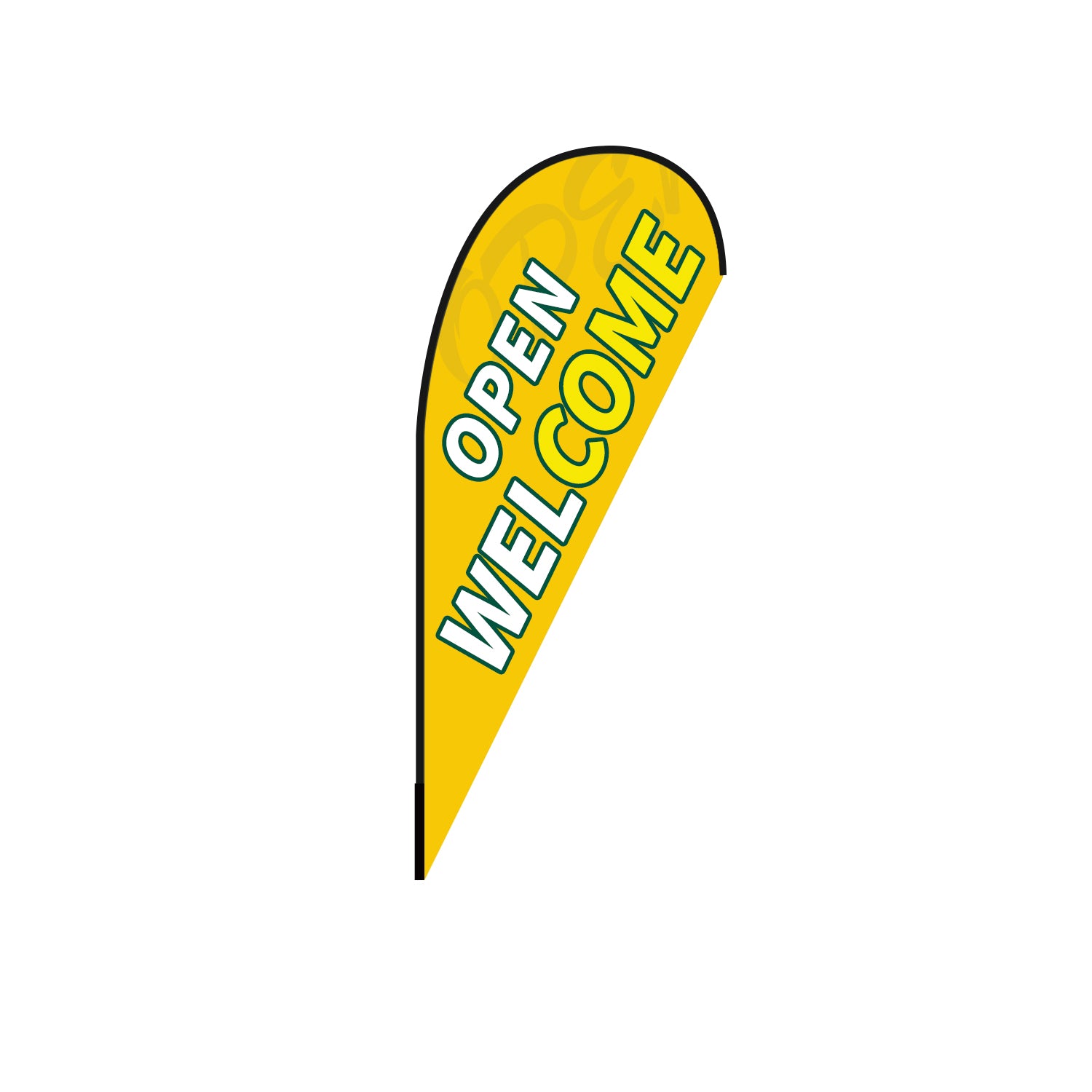 Custom Teardrop Flag 8FT/10FT/12FT (1 Flag)