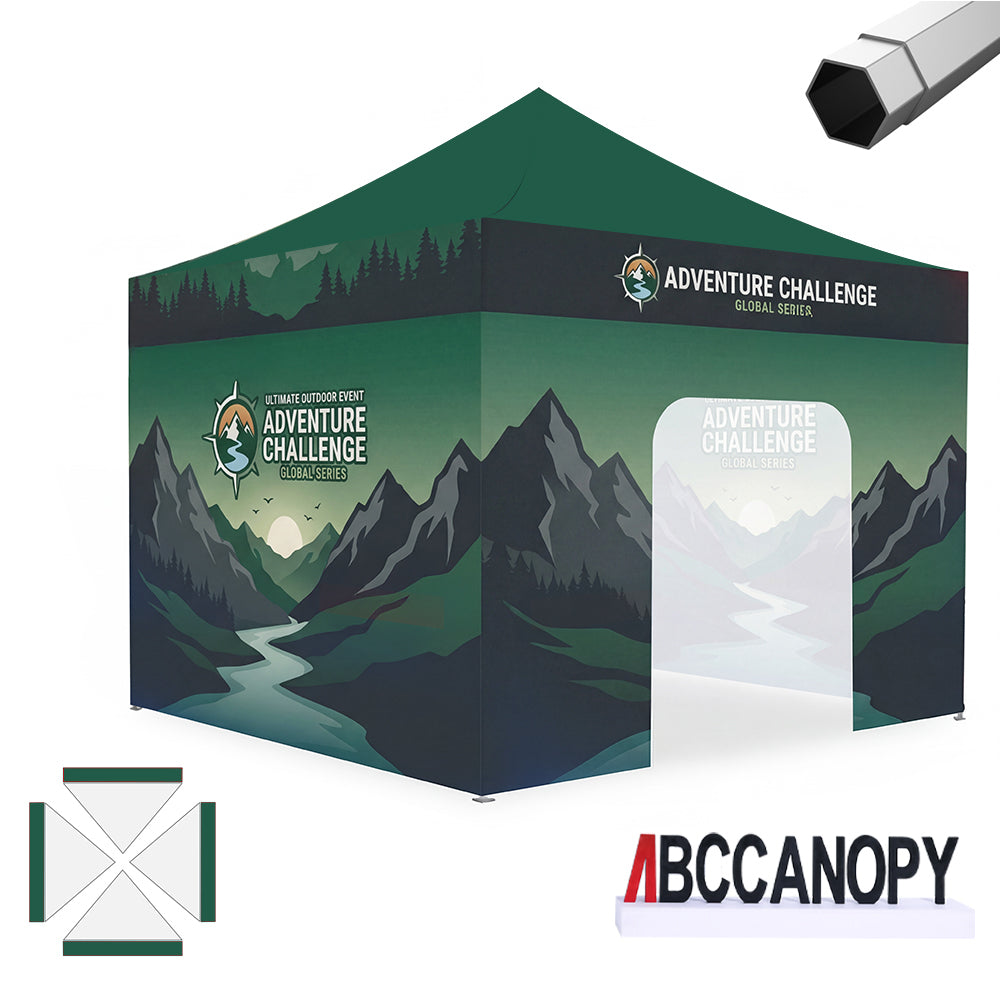 Custom Canopy Tent Pop Up Shelter (S1 Nova Base-Frame) - 8x8, 10x10, 10x15, 10x20