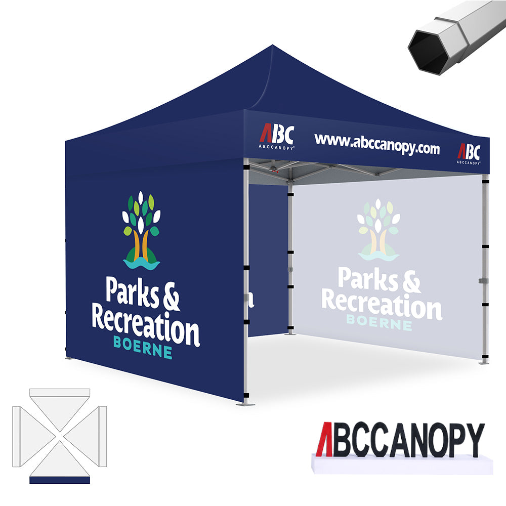 Custom Canopy Tent Pop Up Shelter (S1 Nova Base-Frame) - 8x8, 10x10, 10x15, 10x20