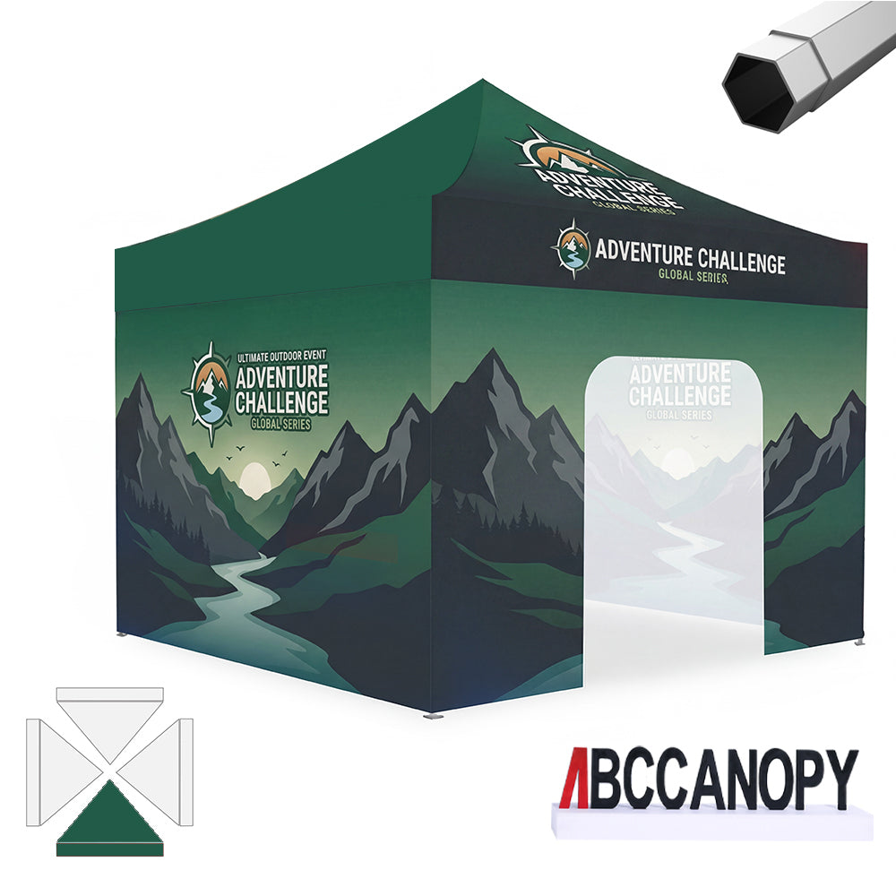 Custom Canopy Tent Pop Up Shelter (S1 Nova Base-Frame) - 8x8, 10x10, 10x15, 10x20