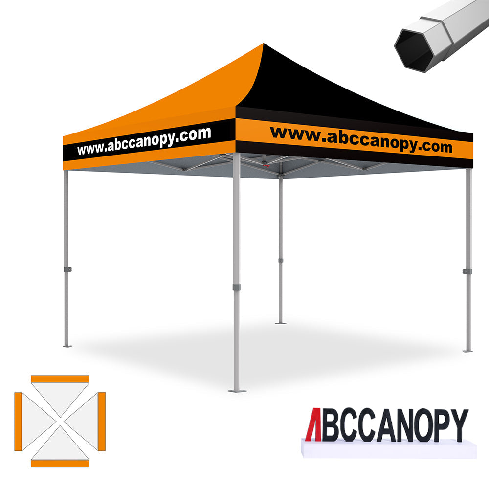 Custom Canopy Tent Pop Up Shelter (S1 Nova Base-Frame) - 8x8, 10x10, 10x15, 10x20
