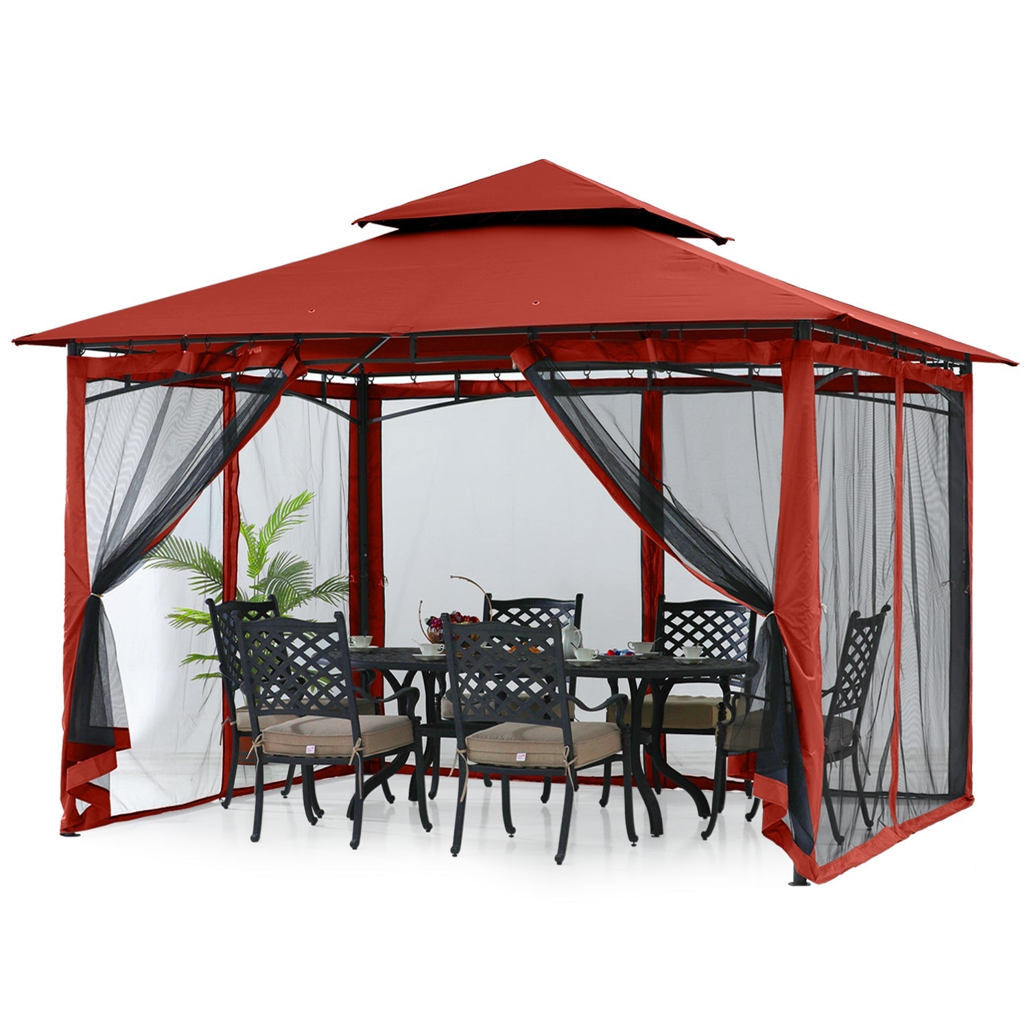 9x9/11x11/10x12 Patio Gazebo (Mesh Wall)