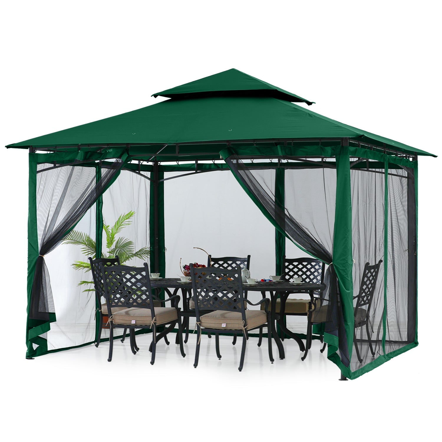 9x9/11x11/10x12 Patio Gazebo (Mesh Wall)