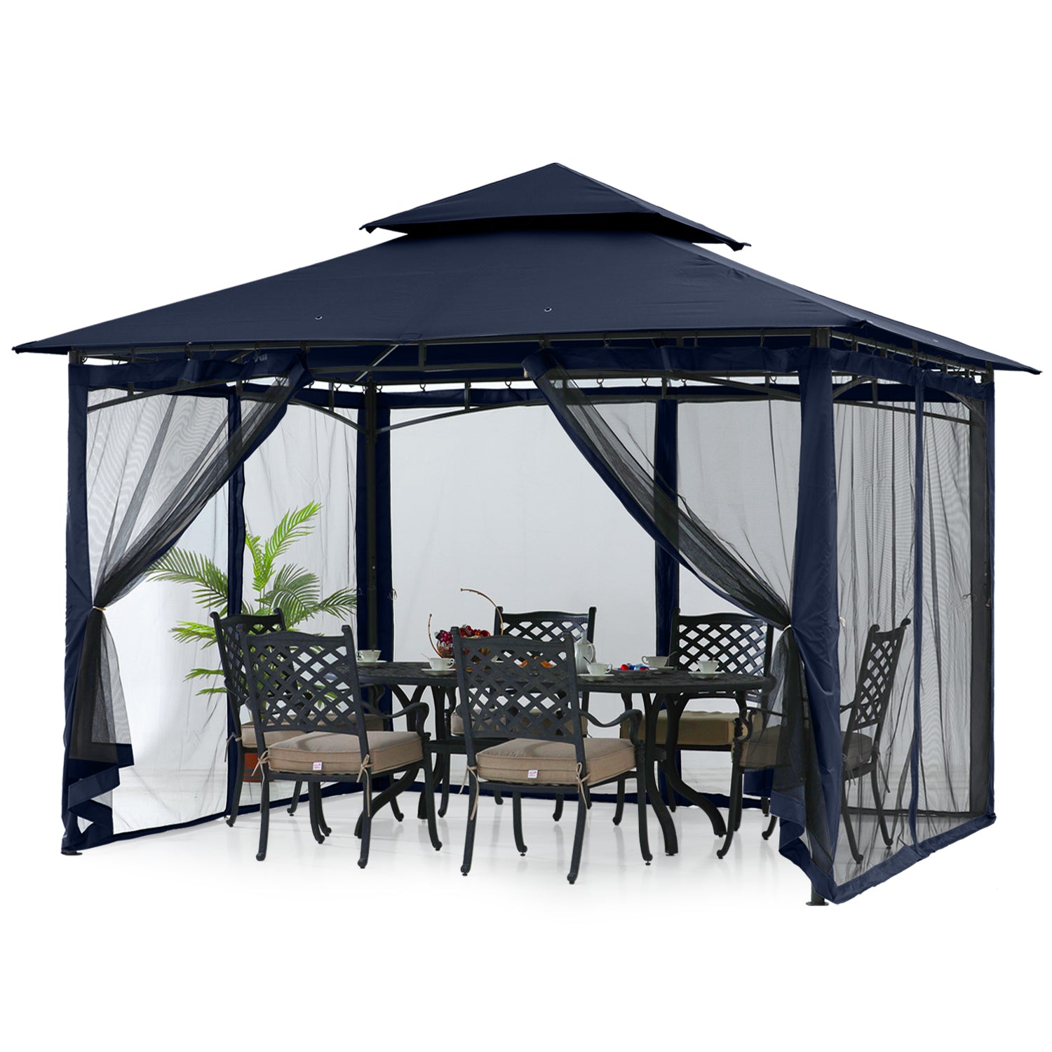 9x9/11x11/10x12 Patio Gazebo (Mesh Wall)