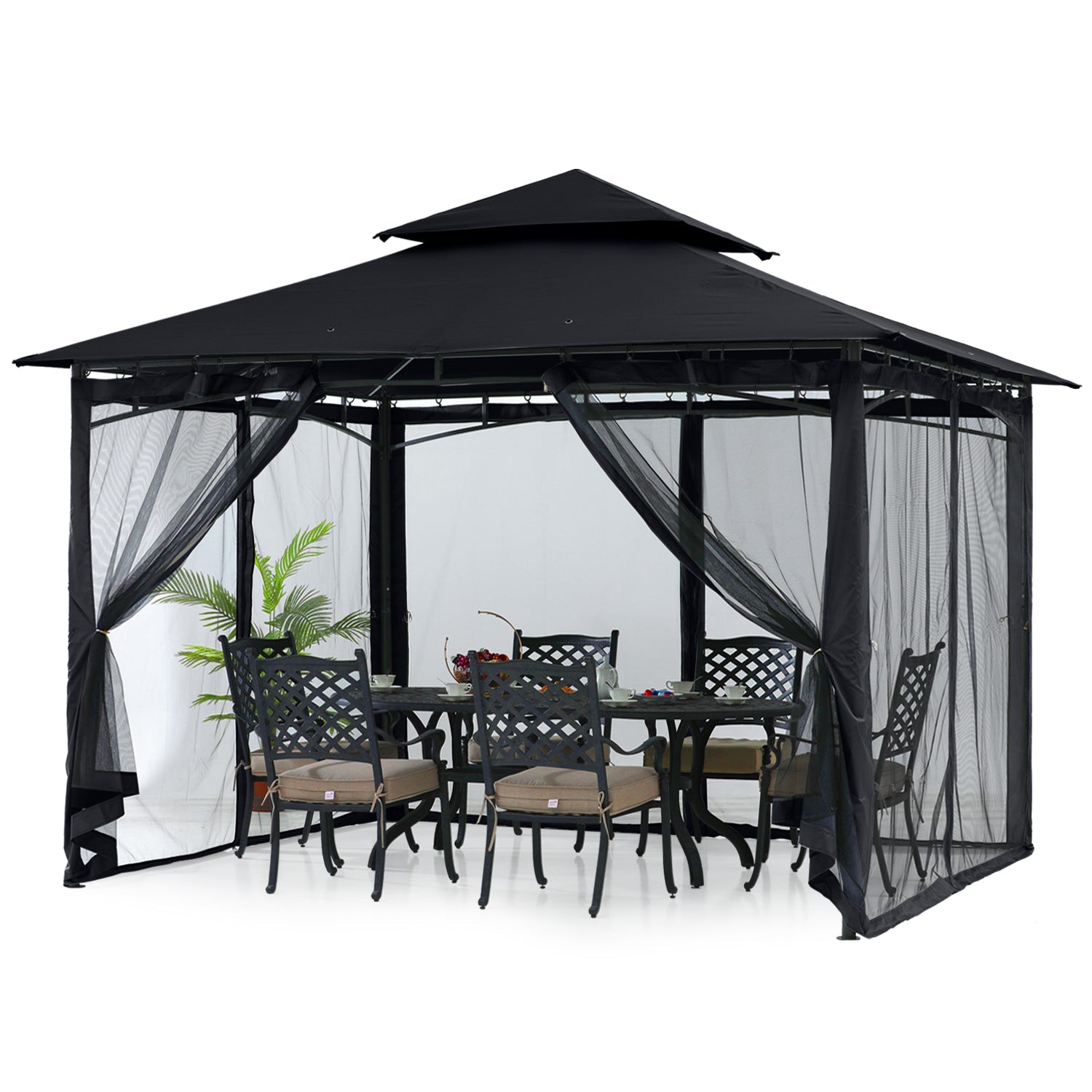 9x9/11x11/10x12 Patio Gazebo (Mesh Wall)