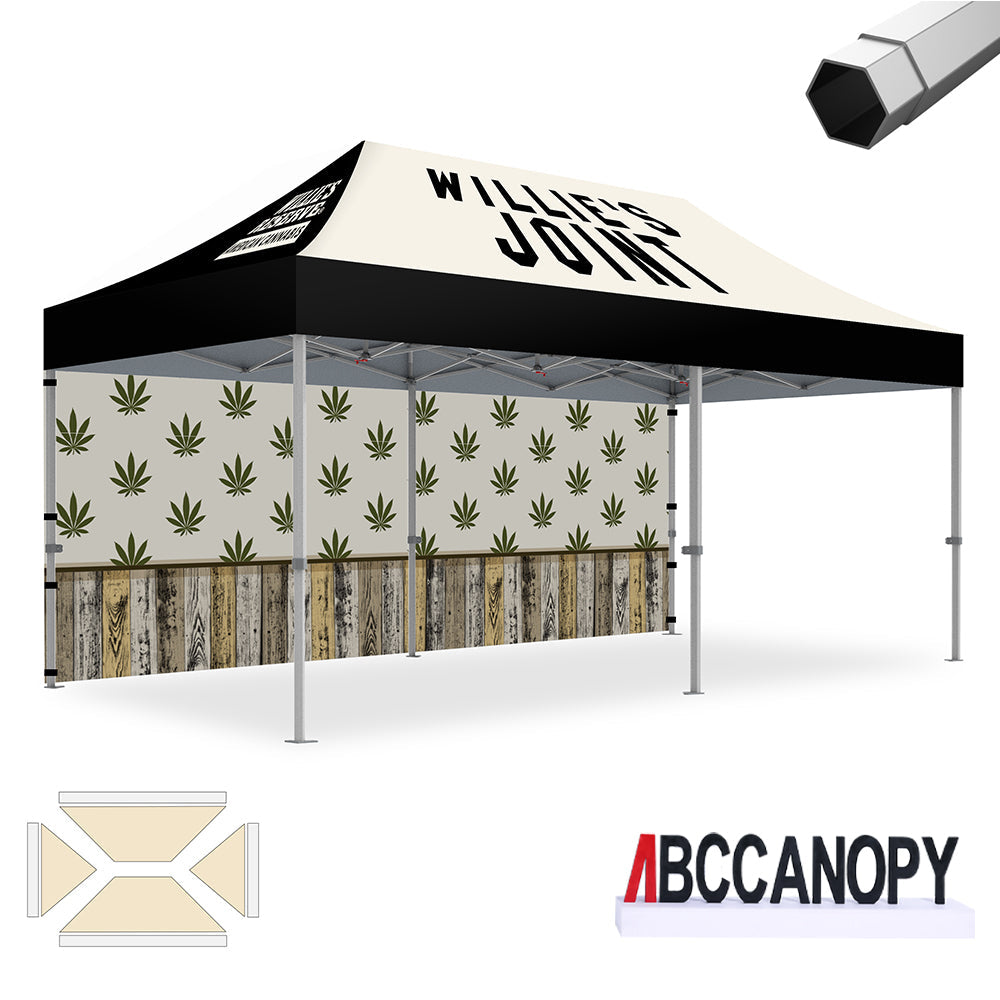 Custom Canopy Tent Pop Up Shelter (S1 Nova Base-Frame) - 8x8, 10x10, 10x15, 10x20