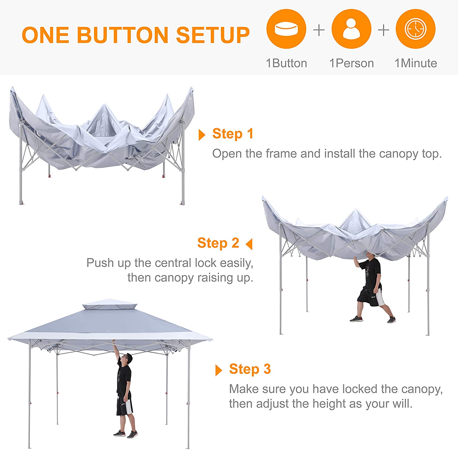 13x13 Outdoor Sun Shade Canopy Tent