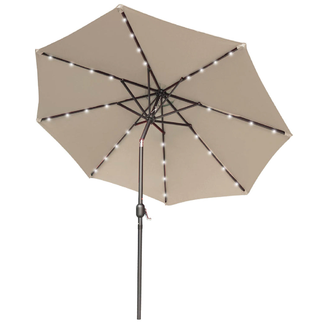 Patio Solar Umbrella Outdoor with 32LED Lights