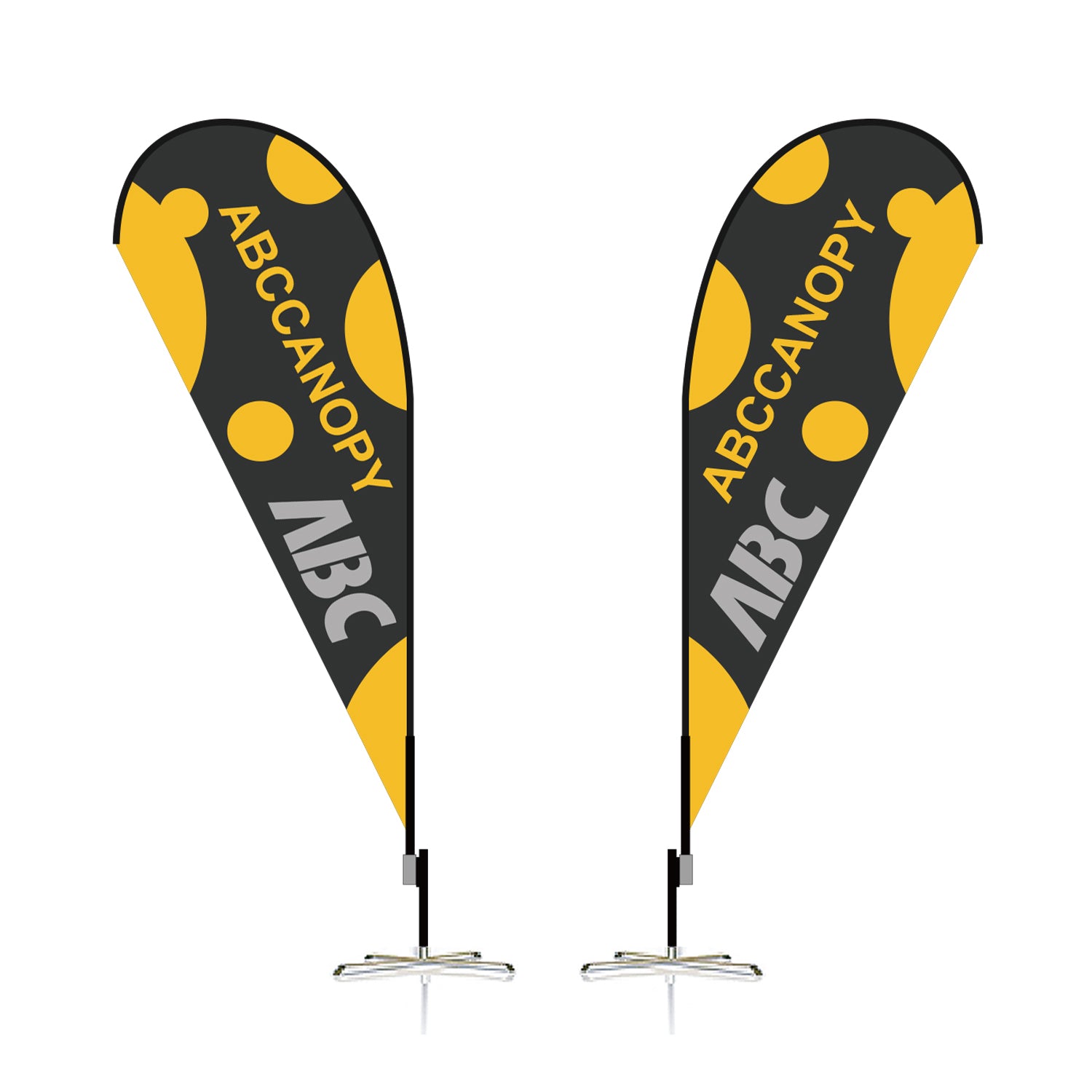 Custom Teardrop Flag 8FT/10FT/12FT (1 Flag)