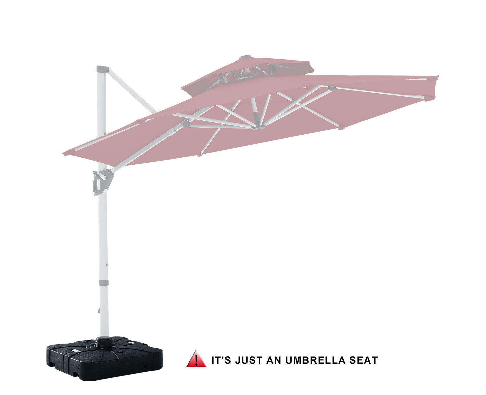 220/242.5/275/352 lbs Patio Umbrella Base Sand/Water Filled, Black