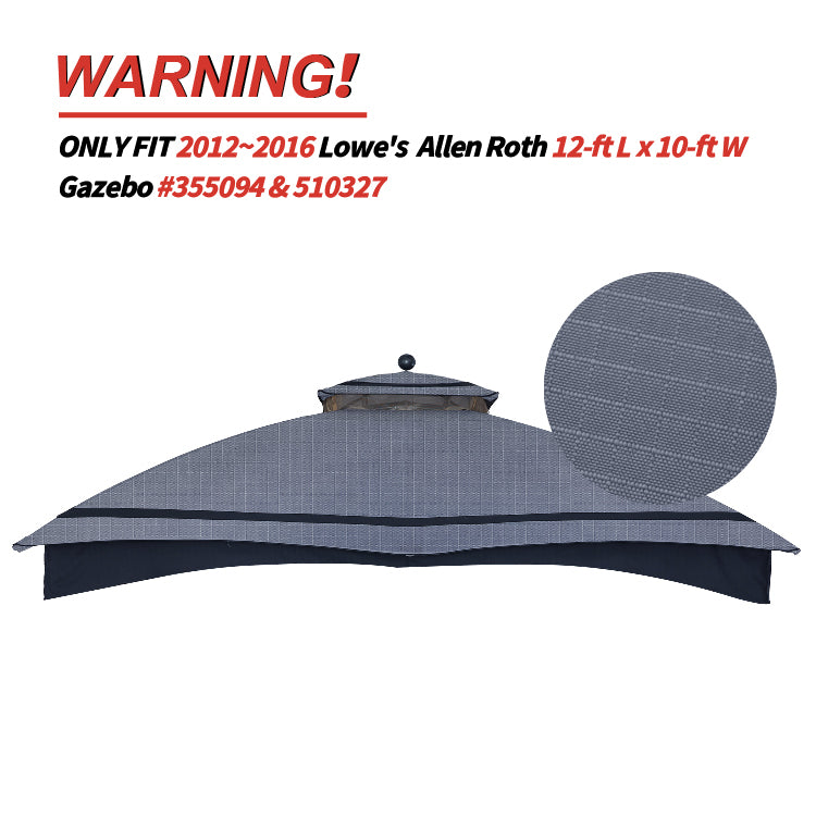 10x12 Gazebo Replacement Accessories (GF-12S004B-1/GF-12S004BTO)