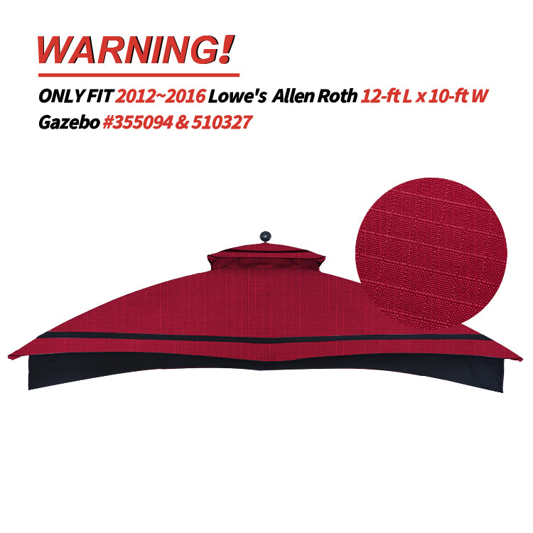 10x12 Gazebo Replacement Accessories (GF-12S004B-1/GF-12S004BTO)