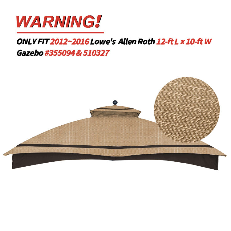 10x12 Gazebo Replacement Accessories (GF-12S004B-1/GF-12S004BTO)