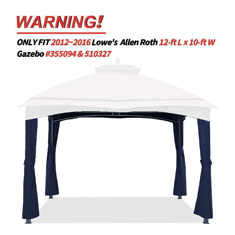10x12 Gazebo Replacement Accessories (GF-12S004B-1/GF-12S004BTO)