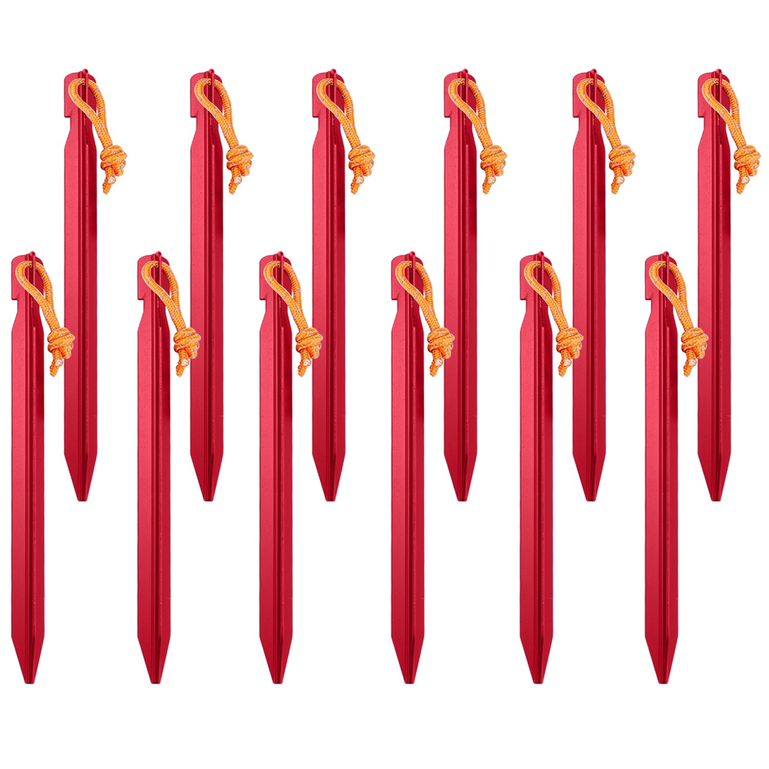 Outdoor High-strength Aluminum Stakes for Tent (12pc)