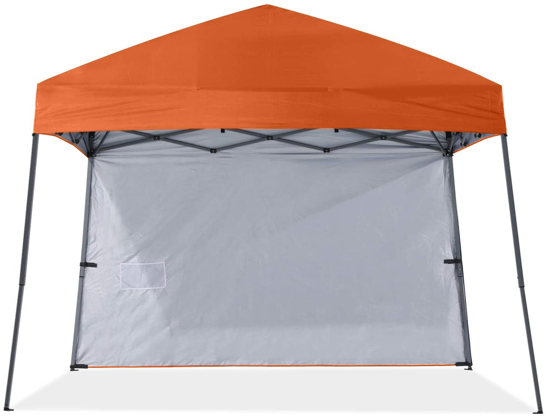 Outdoor Slant Beach Camping Canopy Tent with 1 Sun Wall