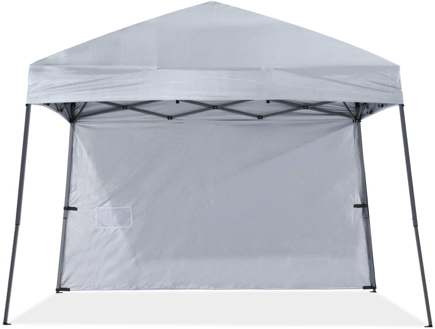 Outdoor Slant Beach Camping Canopy Tent with 1 Sun Wall