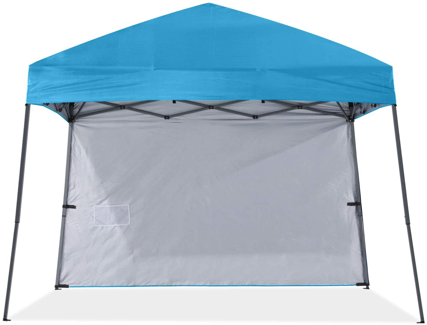 Outdoor Slant Beach Camping Canopy Tent with 1 Sun Wall