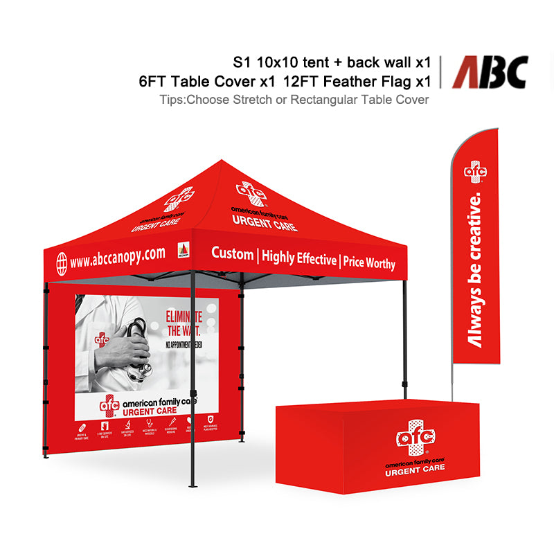 Custom Canopy Tent 10x10 Full Case Vision Super Value Package S1