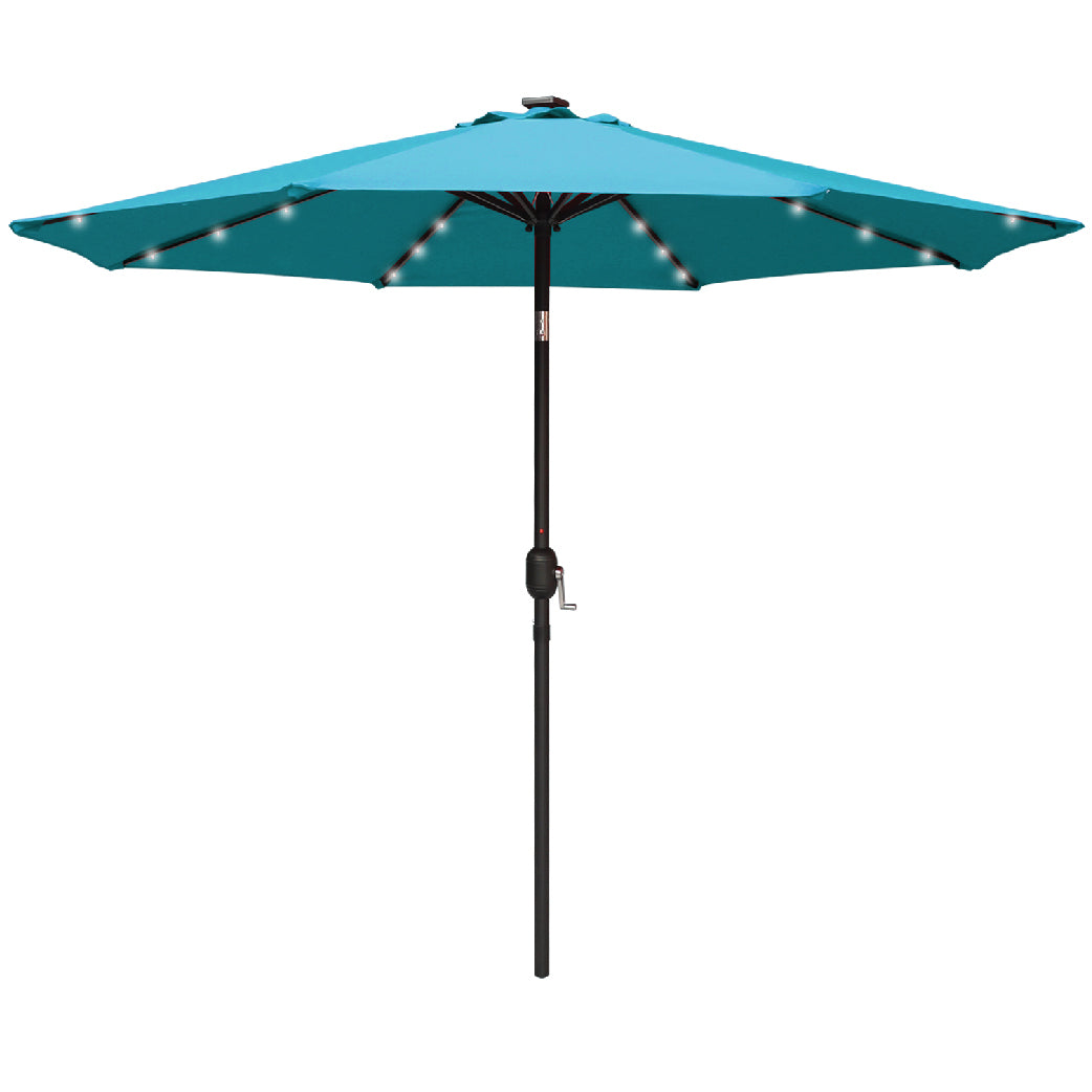 Patio Solar Umbrella Outdoor with 32LED Lights