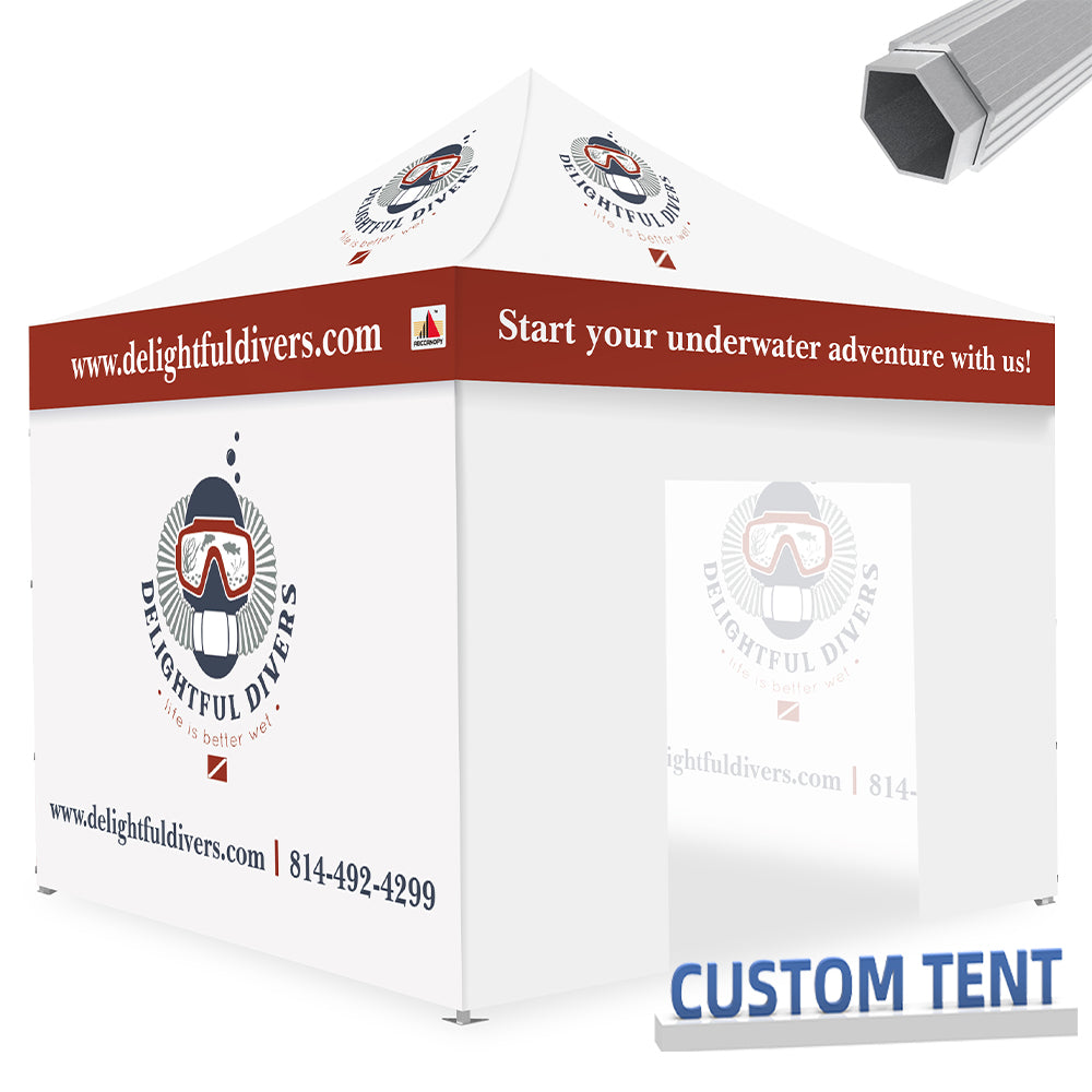 Custom Canopy Tent 10x10 S3 Professional Super Duty Aluminum
