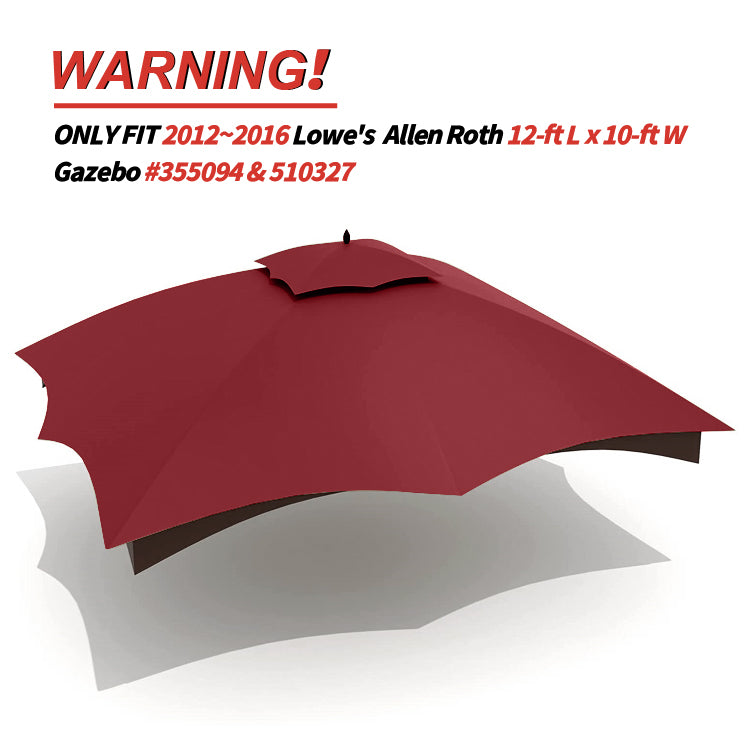 10x12 Gazebo Replacement Accessories (GF-12S004B-1/GF-12S004BTO)