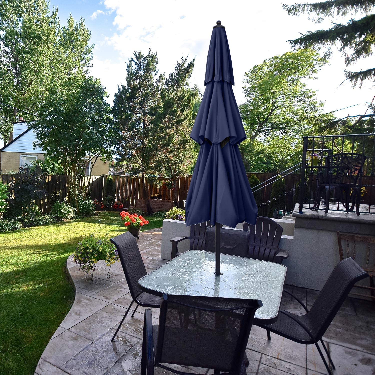 3 Tiers Patio Umbrella Outdoor Table Umbrella