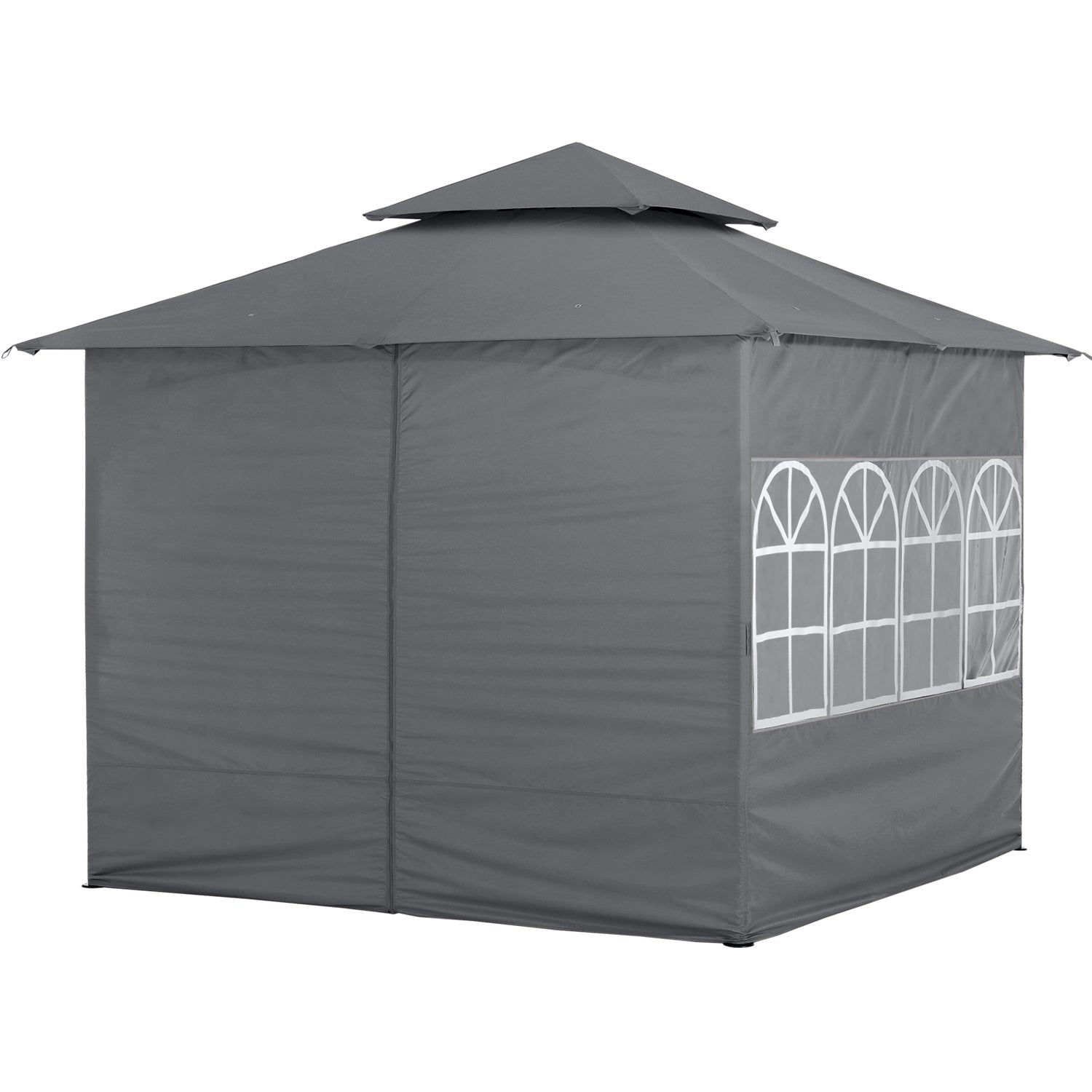 Outdoor Gazebo with Sidewalls and Church Window