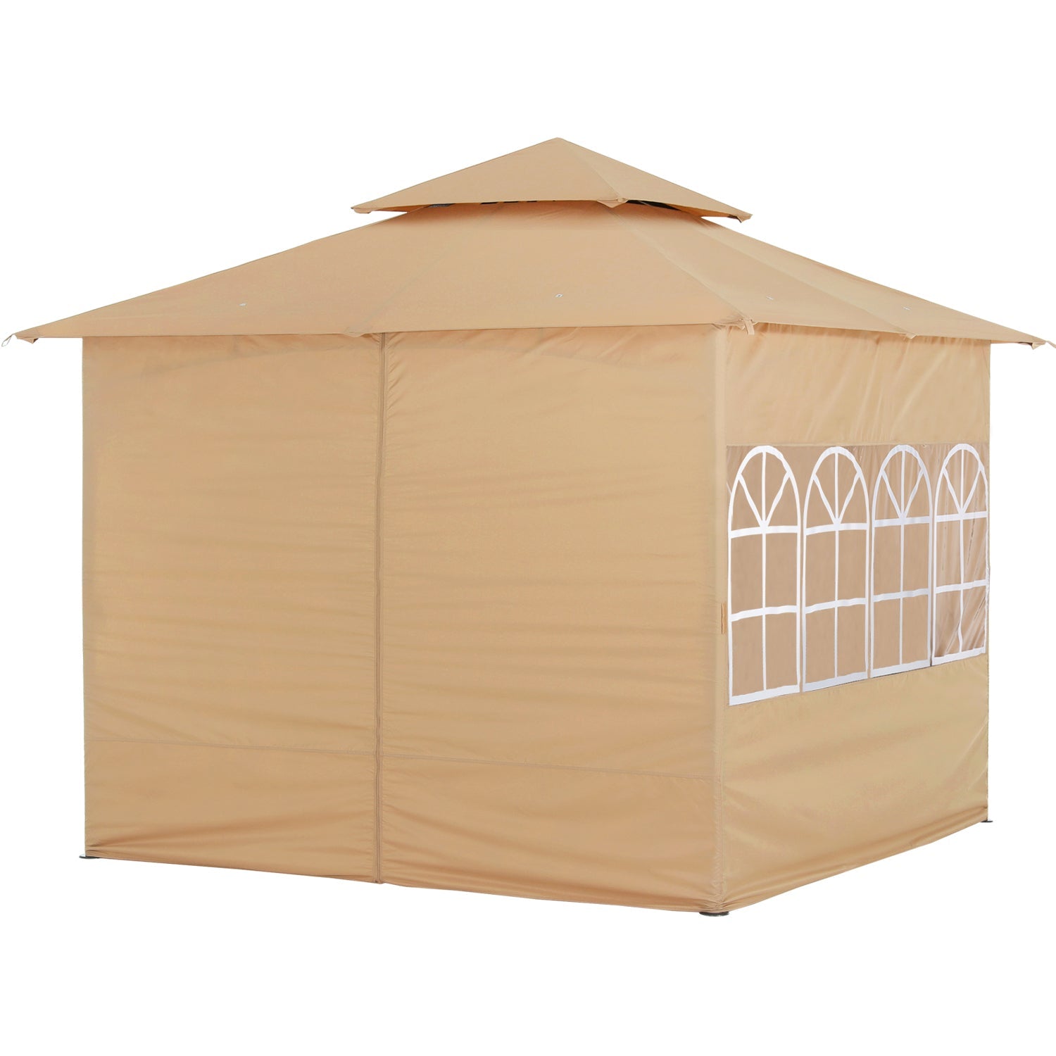 Outdoor Gazebo with Sidewalls and Church Window
