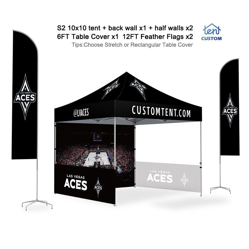 Custom Canopy 10x10 Full Case Vision Super Value Package S2