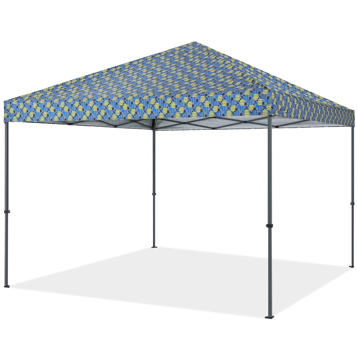 10x10 Outdoor Easy Pop‑up Canopy Tent with Graphic Print