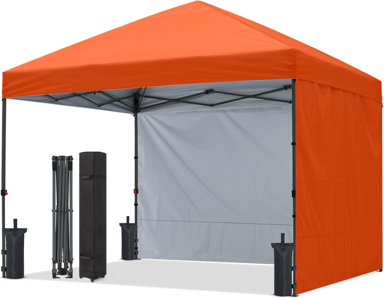 Outdoor Easy Pop‑up Canopy Tent with 2 Sun Walls
