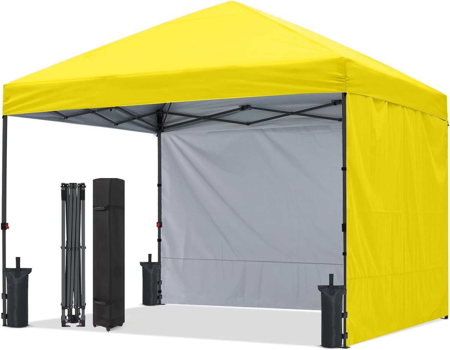 Outdoor Easy Pop‑up Canopy Tent with 2 Sun Walls