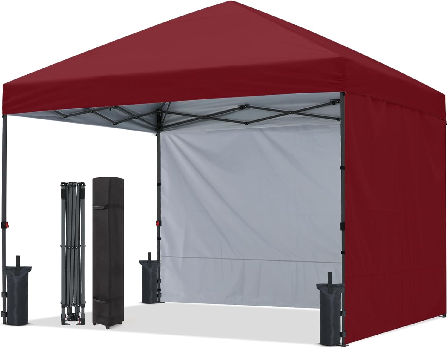 Outdoor Easy Pop‑up Canopy Tent with 2 Sun Walls