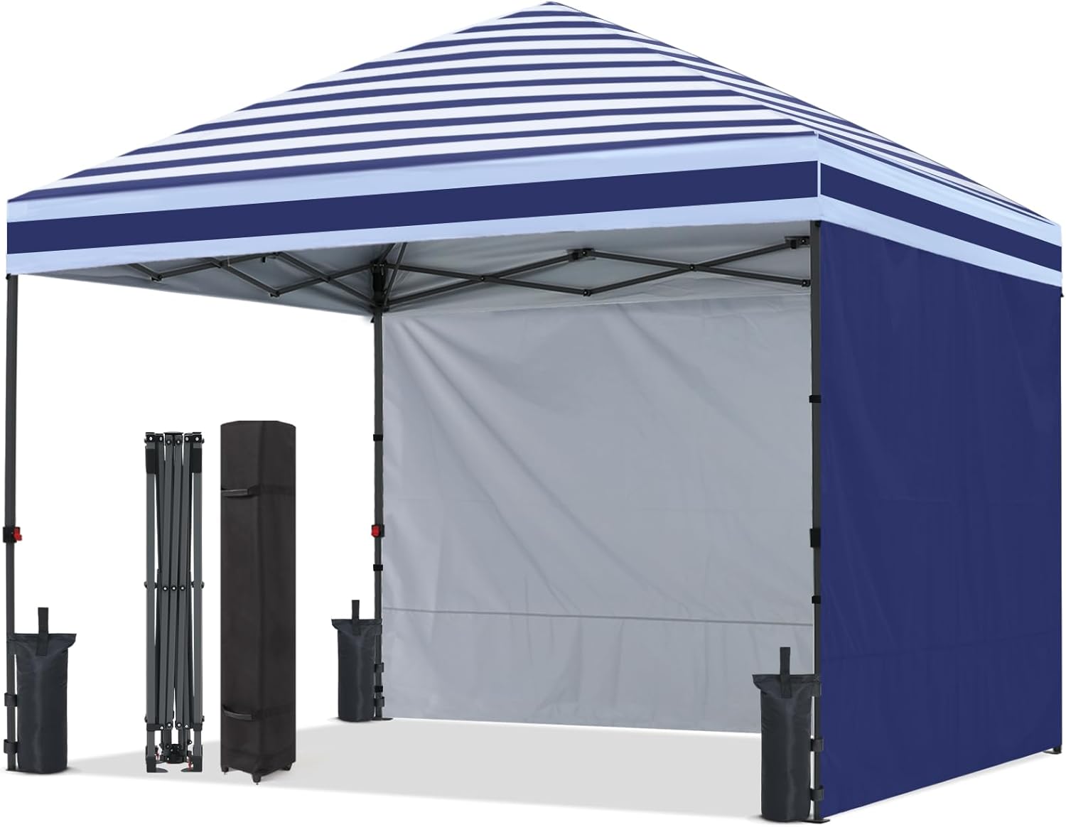 Outdoor Easy Pop‑up Canopy Tent with 2 Sun Walls