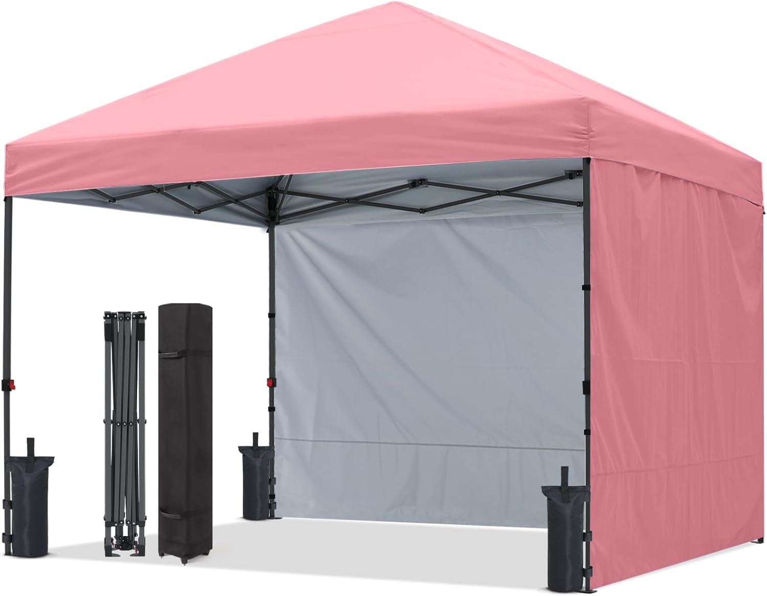 Outdoor Easy Pop‑up Canopy Tent with 2 Sun Walls