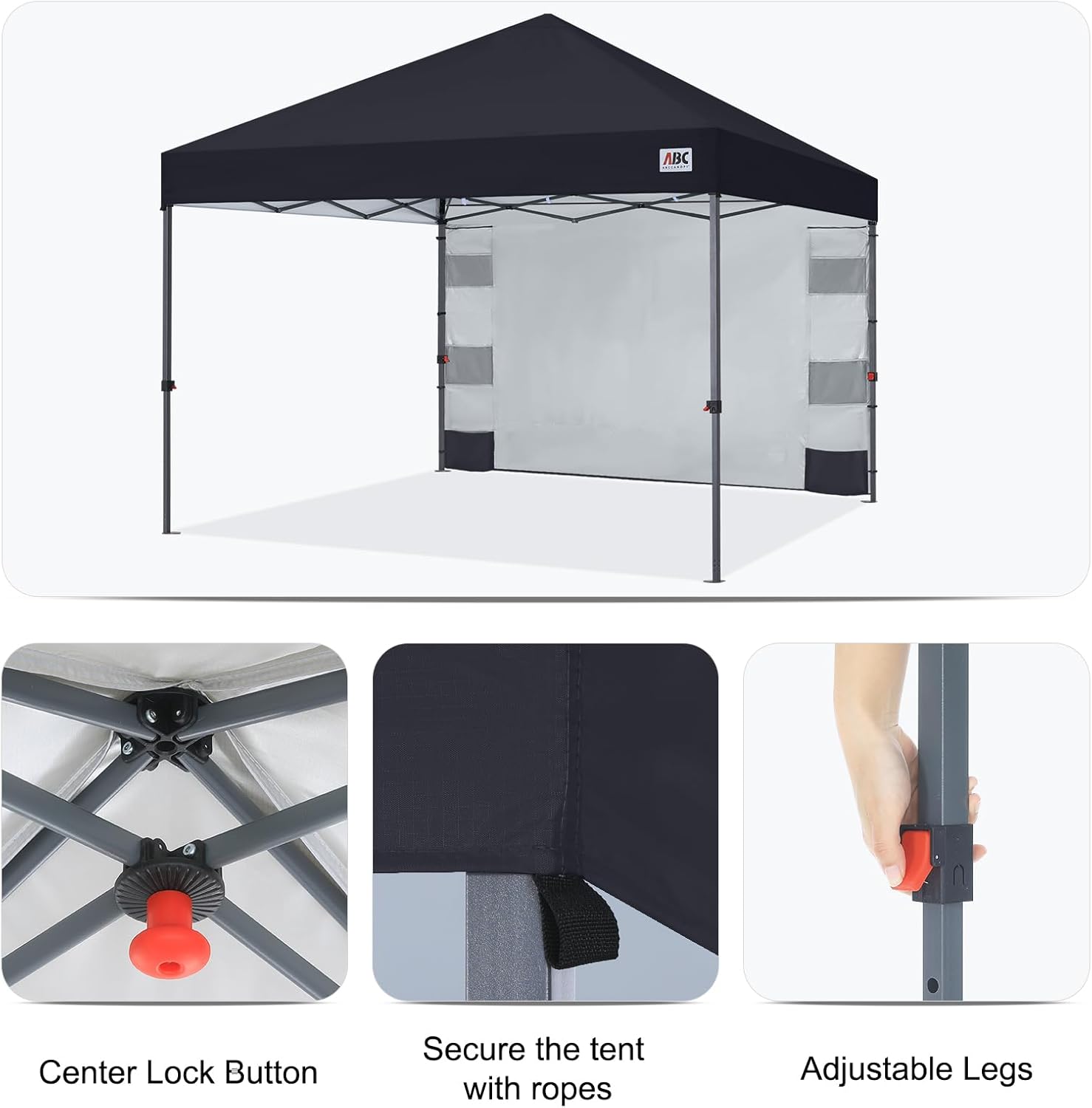 10x10 Pop‑up Canopy Tent with Storage Sidewall