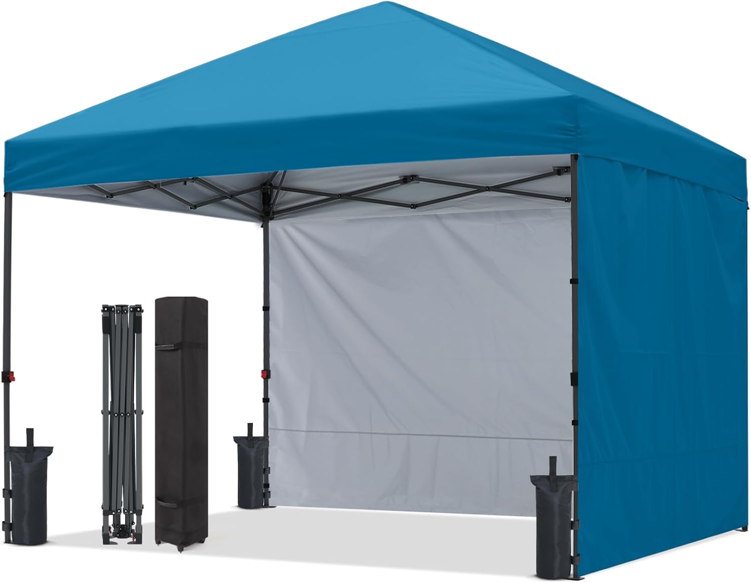 Outdoor Easy Pop‑up Canopy Tent with 2 Sun Walls