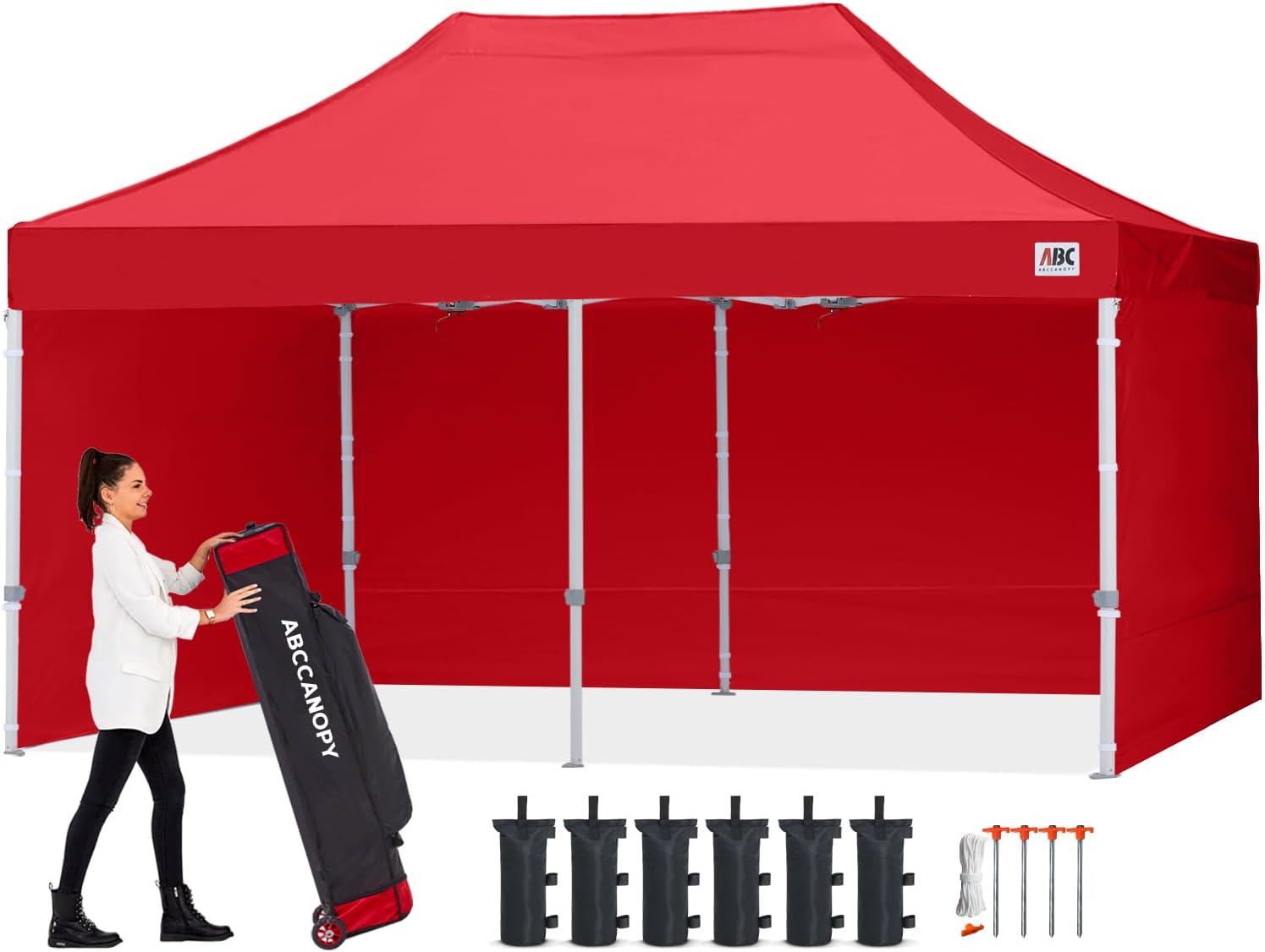 S1 Commercial Pop Up Canopy with Sidewalls 8x8/8x12/8x16