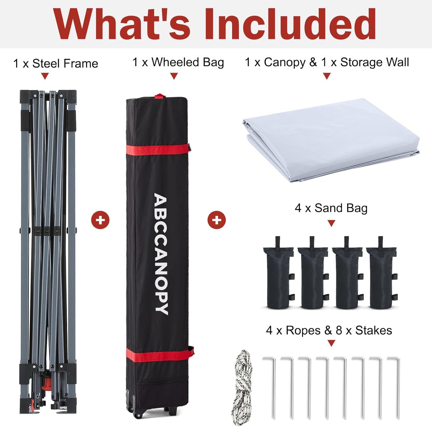 10x10 Pop‑up Canopy Tent with Storage Sidewall