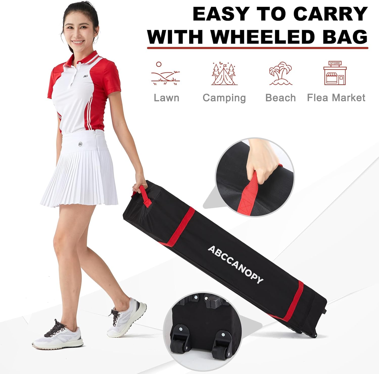 10x10 Pop‑up Canopy Tent with Storage Sidewall