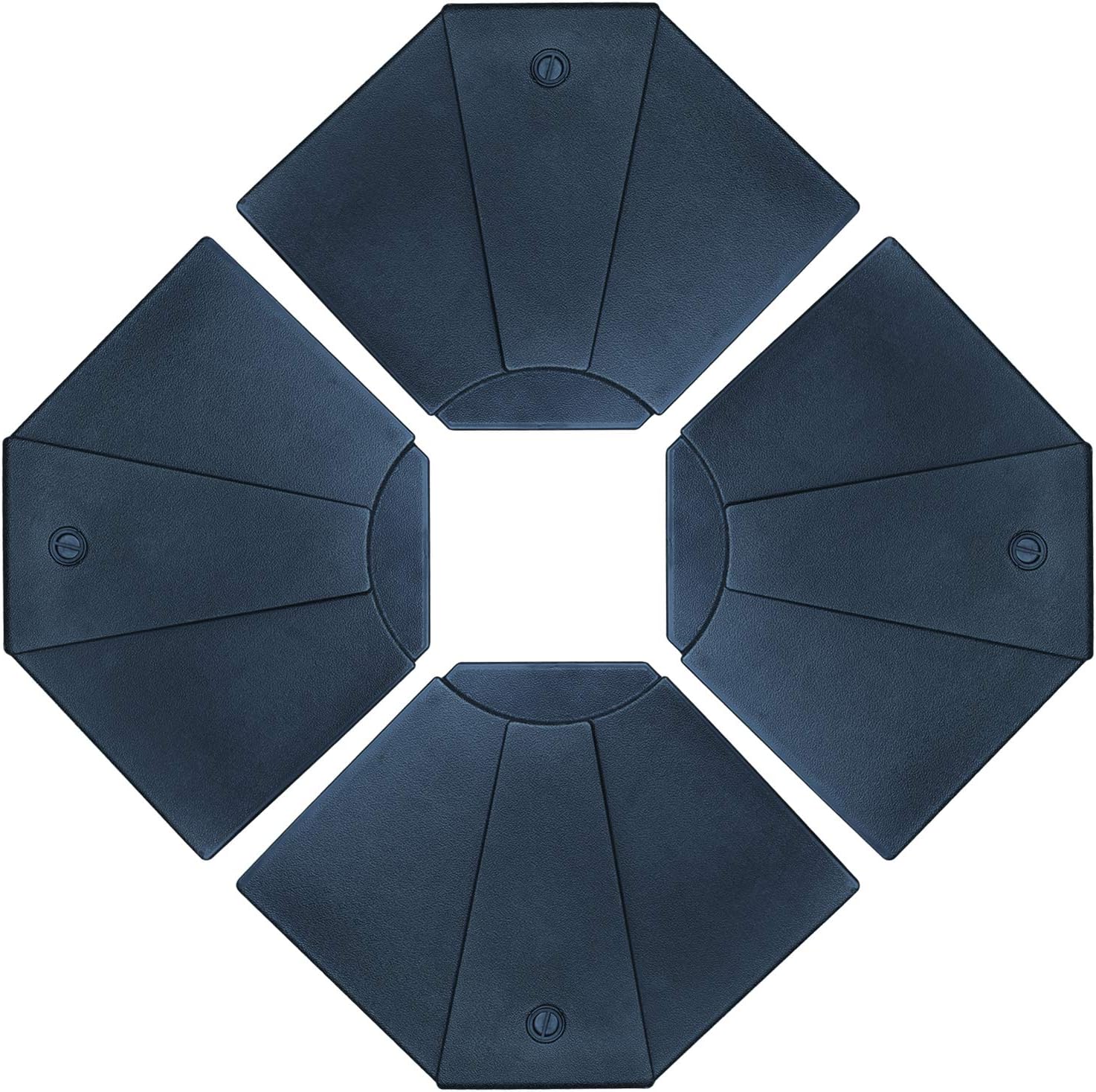 132lbs/136lbs/170lbs Fan Shaped Cantilever Offset Umbrella Fillable Base (4pc)