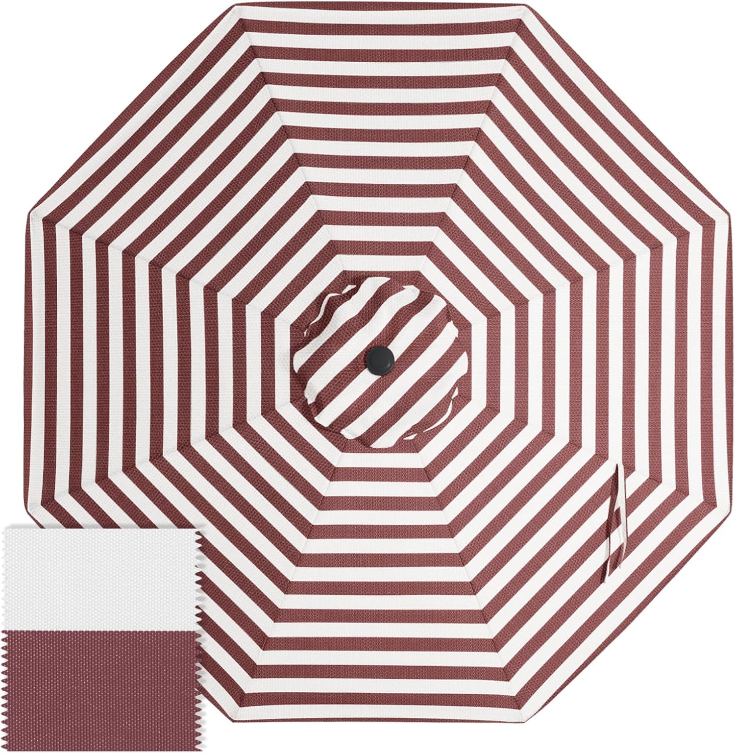 ABCCANOPY 9FT Patio Umbrella Replacement Canopy Only OLEFIN 5-Year Non Fading