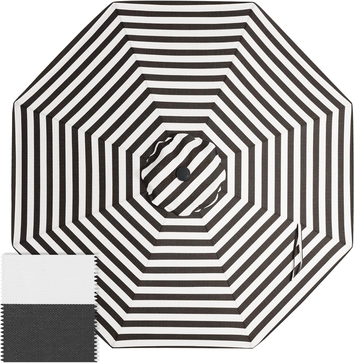 ABCCANOPY 9FT Patio Umbrella Replacement Canopy Only OLEFIN 5-Year Non Fading