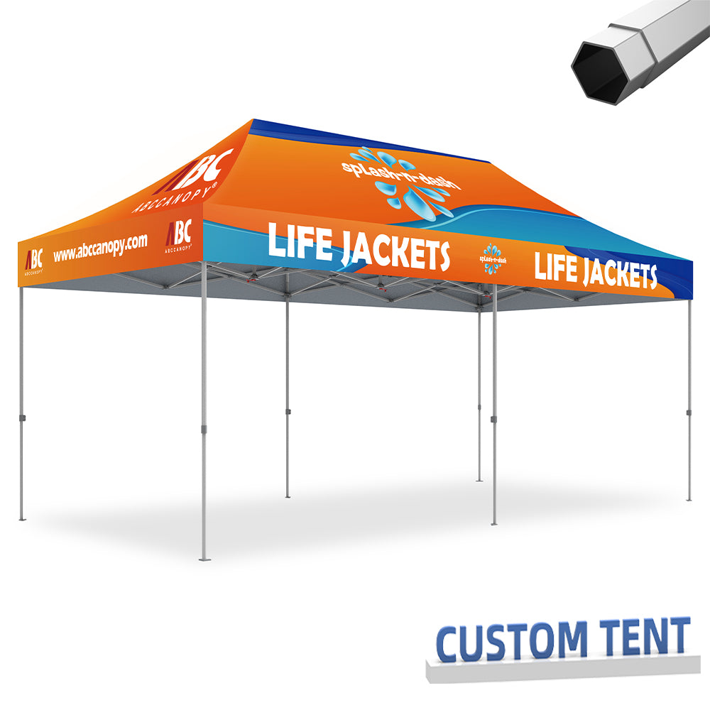 pop up tent 10 x 20 Custom Canopy Tent 10x20 S2 Premium (Brand Union) – CustomTent by ABCCANOPY